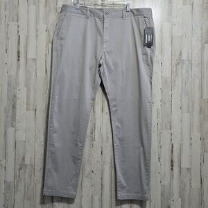 Johnny Bigg Jim Slim Fit Gray Chino Pants Size 42x32